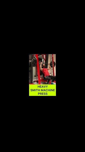 165LBS SMITH MACHINE PRESS | Shoulder Workout #shorts