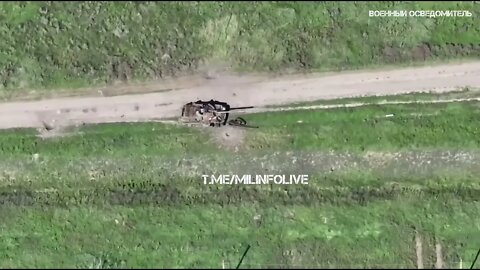 Destroyed APU equipment at the battlefield in Pravdino