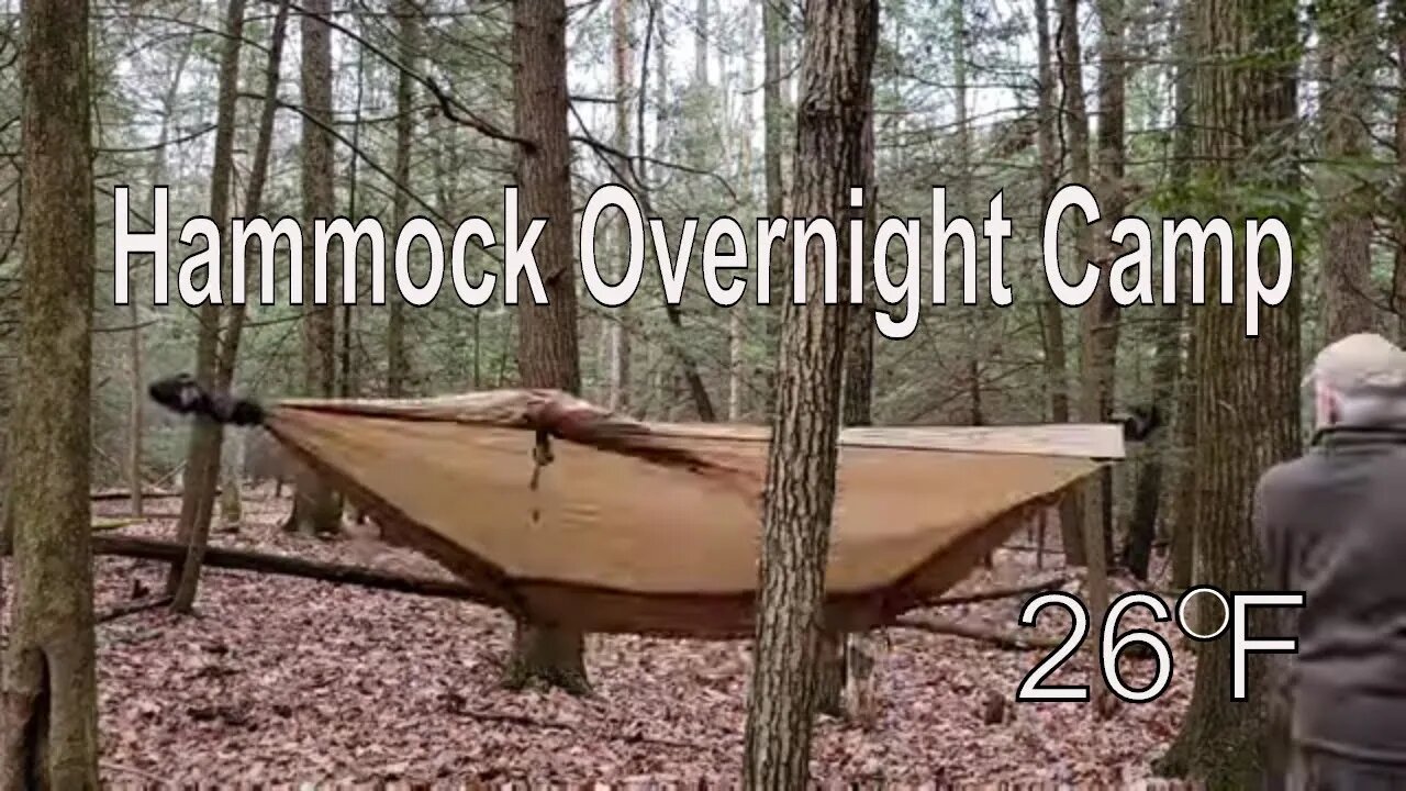 Hammock Solo Overnight 26F - Nama Claw and Hennessy Snake Skin Used 1st Time