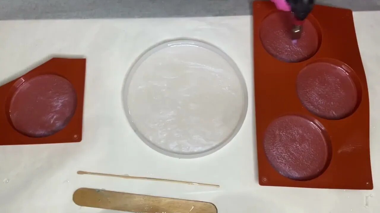 Casting Flowers in a Resin Coaster