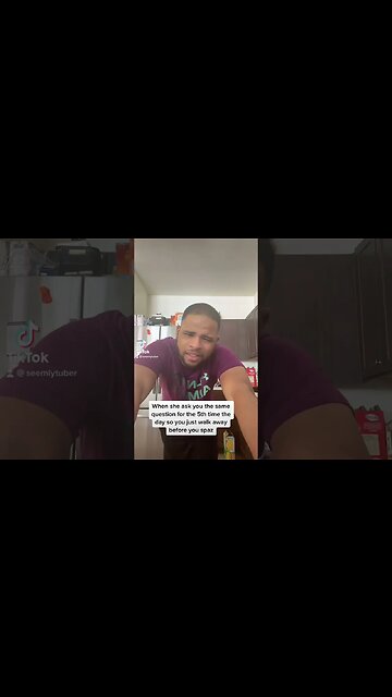 When's he ask you a question for the 5th time… seemlytuber skit joke jokes TikTok tiktoks