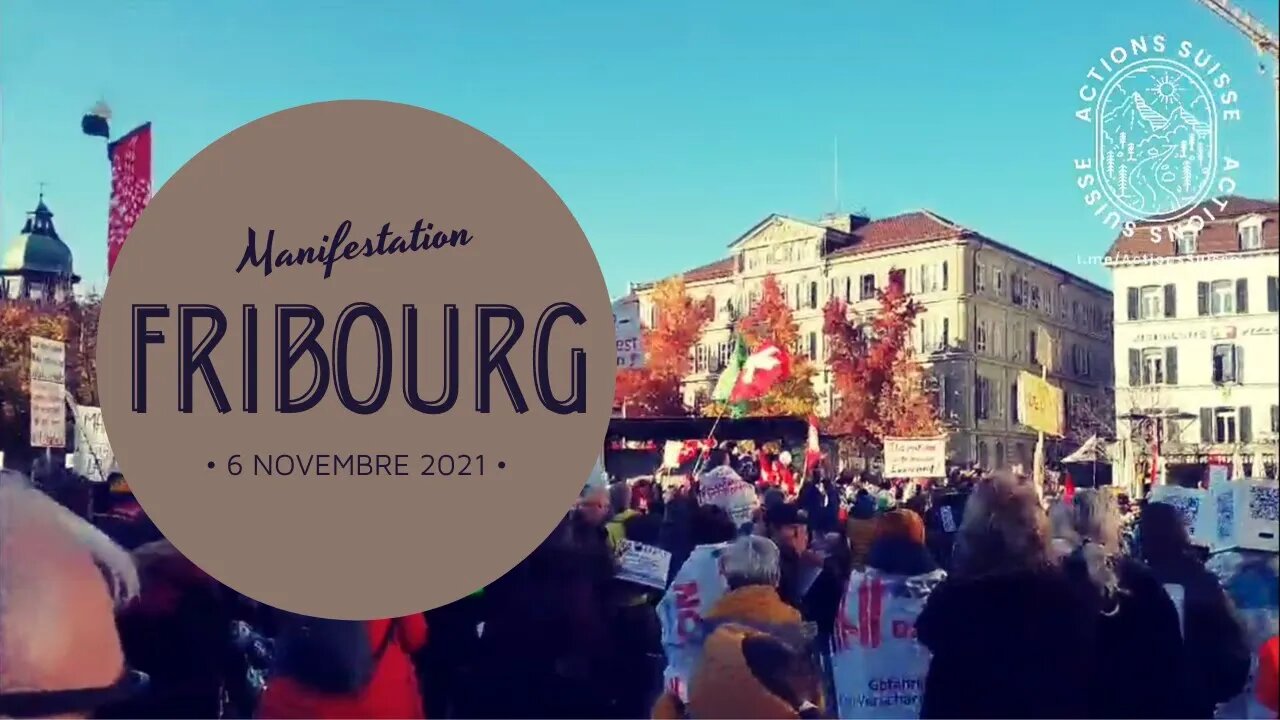 Fribourg - 06.11.2021 - Manifestation de votation sur la loi Covid