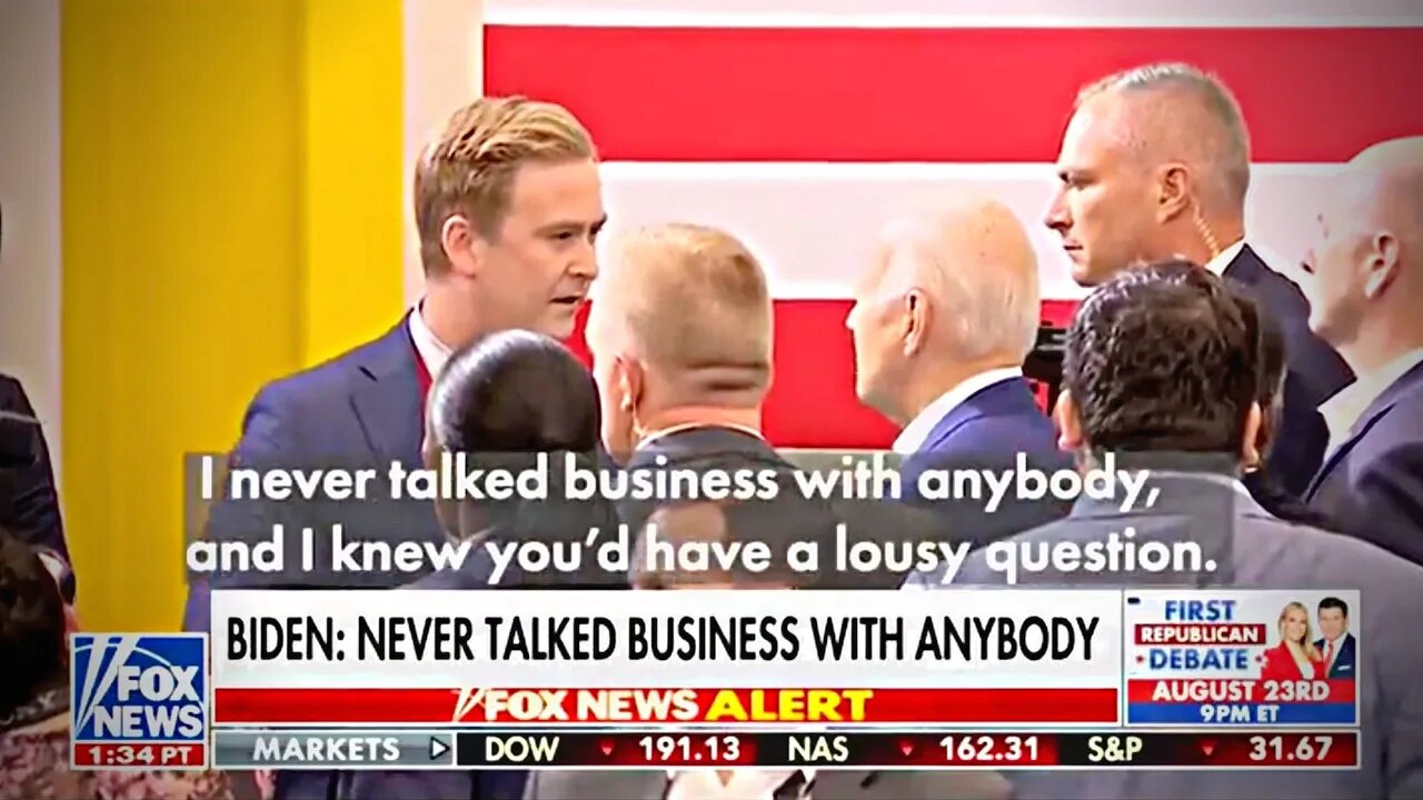 Fox Peter Doocy Confronts President Biden on Devon Archer (Hunter's Associate) Testimony.