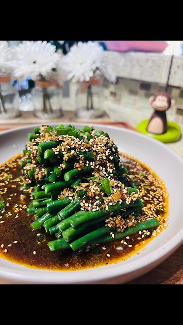 You may use any veggie of your choice#chinesefood #longgreenbeans #appetizer #vegetarianrecipes