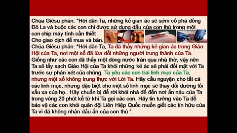 HÃY CHUẨN BỊ TÂM HỒN ĐỂ GẶP CHÚA GIÊSU TRONG CUỘC SOI SÁNG LƯƠNG TÂM ĐÃ GẦN KỀ! Các TĐ JL. P220