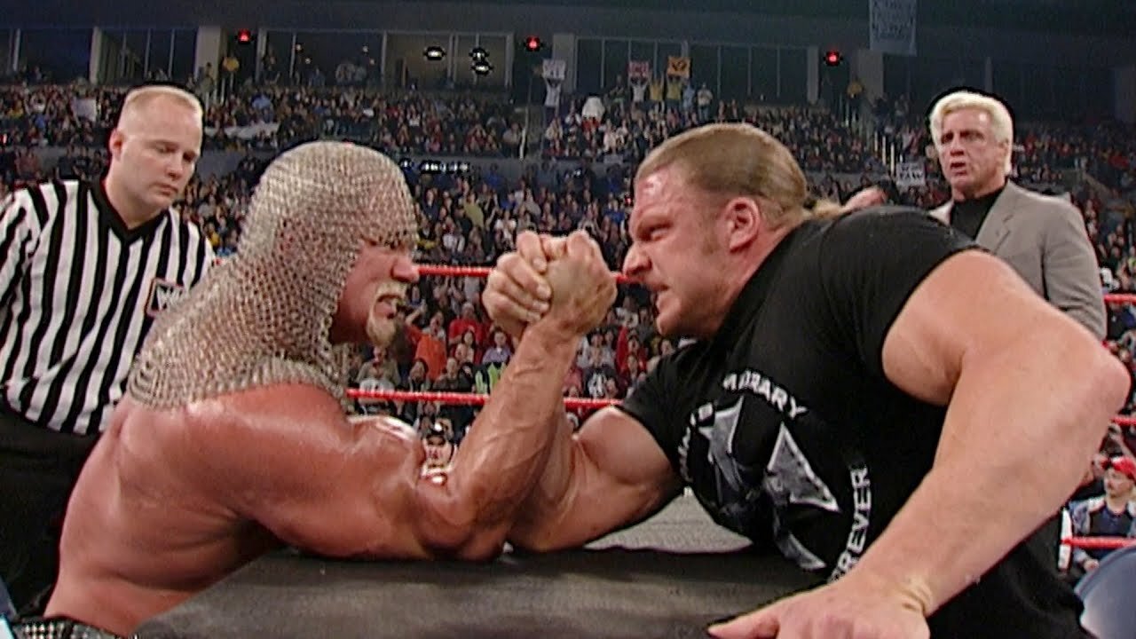 Arm Wrestling Match — Scott Steiner vs. Triple H