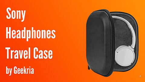 Sony Over-Ear Headphones Travel Case, Hard Shell Headset Carrying Case | Geekria