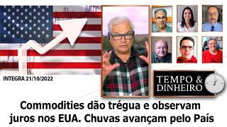 Commodities dão trégua e observam juros nos EUA. Chuvas avançam pelo País