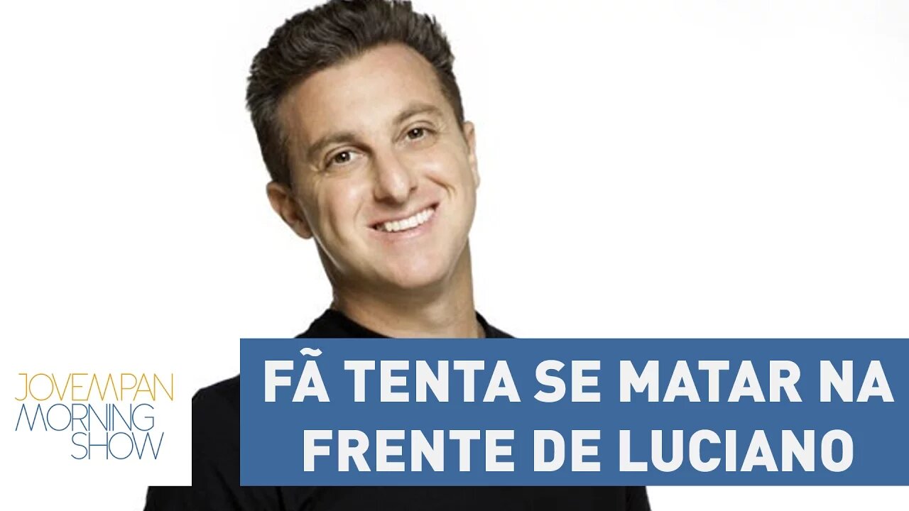 Fã tenta se matar na frente de Luciano Huck durante gravação do "Caldeirão"