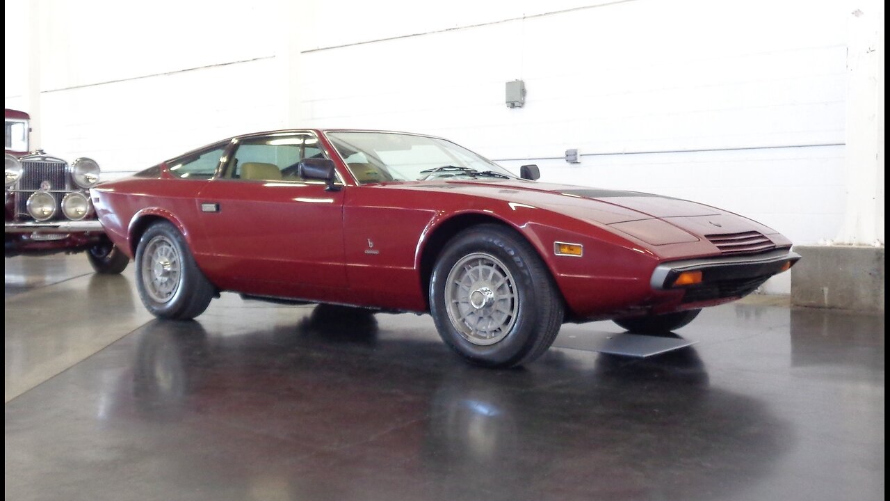 1977 Maserati Khamsin Coupe in Burgundy & V8 Engine Sound on My Car Story with Lou Costabile