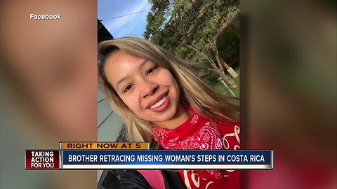 Brother of missing Riverview woman goes to Costa Rica to search for her