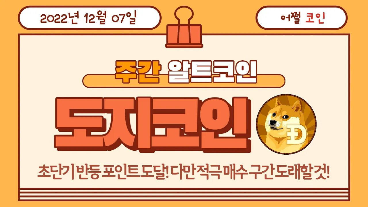 도지코인 전망 매수 포인트는? Dogecoin analysis|비트코인 실시간 생방송 12월7일 쩔코TV