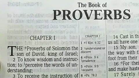 Proverbs: Chapters 01-03