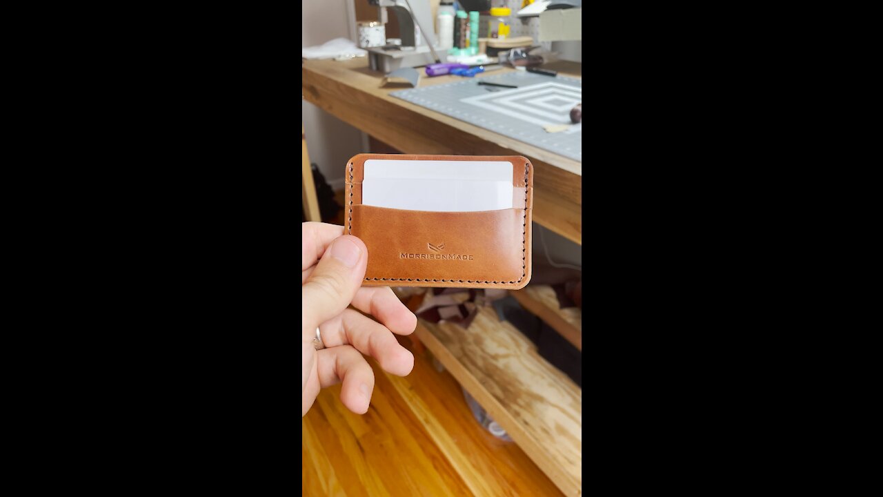 Hand Making a Leather Wallet