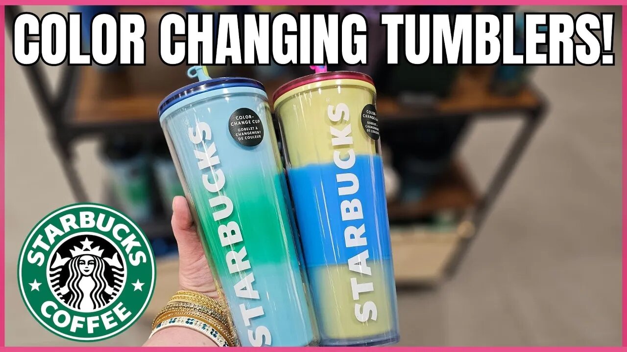 STARBUCKS COFFEE | CUP RELEASE DAY | UNDERWATER SPECIAL EFFECT TUMBLERS & COLOR CHANGING #starbucks