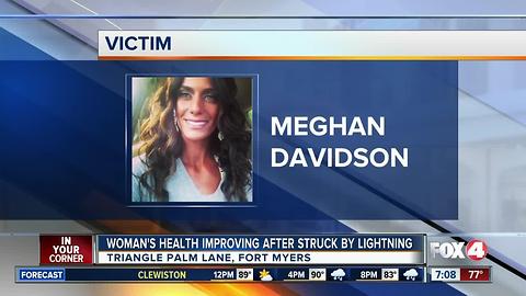 Woman and newborn's health improving after she was struck by lightning while 9 months pregnant