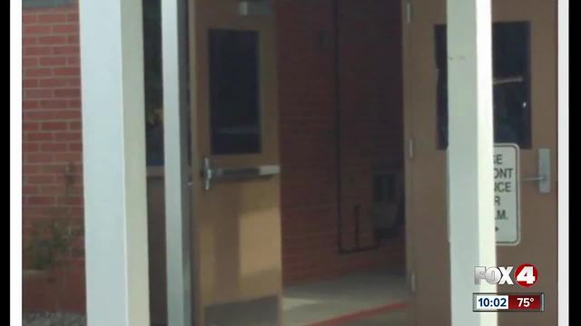 Door left propped open at school in Fort Myers