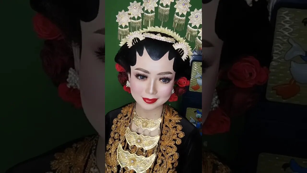 Pengantin Adat Jawa . Tapi MUA dan Kostum dari WO Sumatera Selatan . #shorts #short #shortvideo