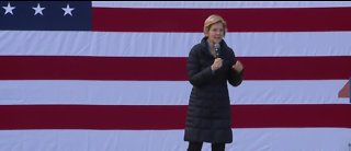 Senator Elizabeth Warren rallies in Las Vegas