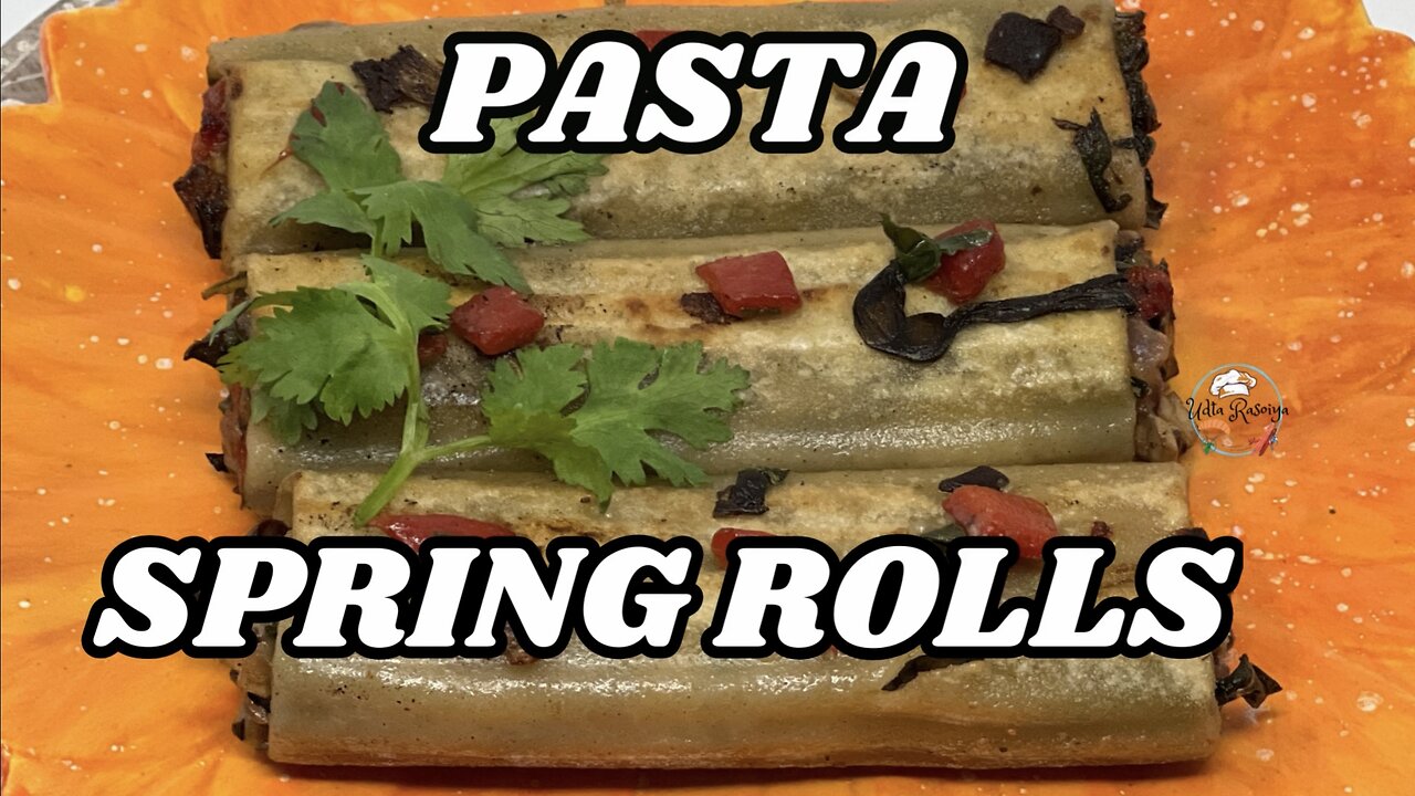 VEGAN Pasta Spring Rolls Recipe! 🍝🫔