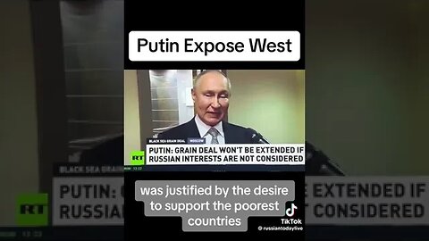 #Putin Exposes The West! #graindeal #Europe #exposure #Africa