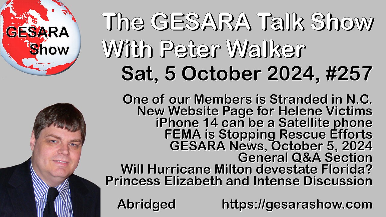 2024-10-05 GESARA Talk Show 257 - Saturday - Abridged