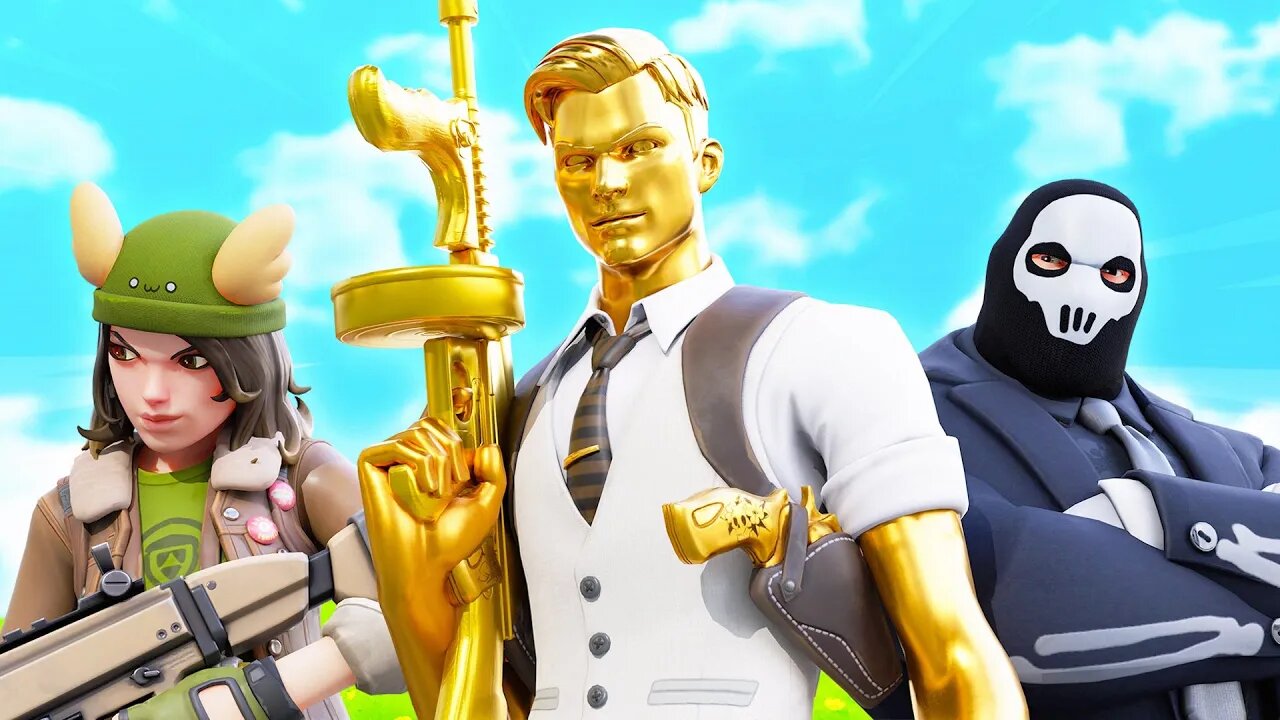 Fortnite But Pretending To Be Midas Brutus and Skye In One Game