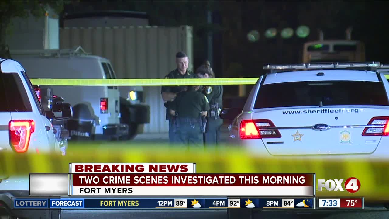 Two rime scenes under investigation in Fort Myers overnight