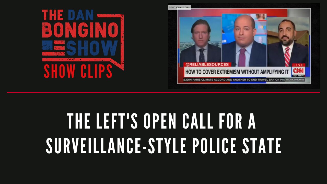 The Left's open call for a surveillance-style police state - Dan Bongino Show Clips