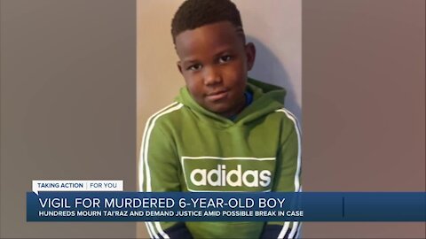 Candlelight vigil held for murdered 6-year-old boy