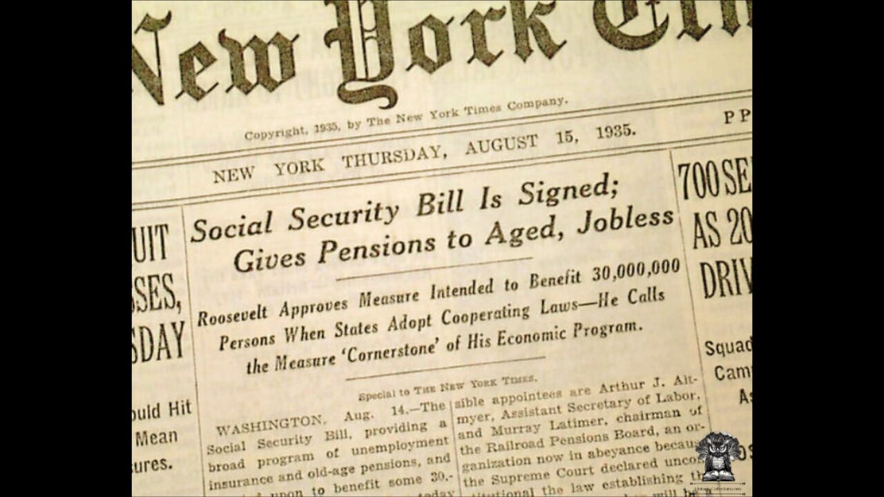 #OnThisDate August 14, 1935 - Social Security Milestone