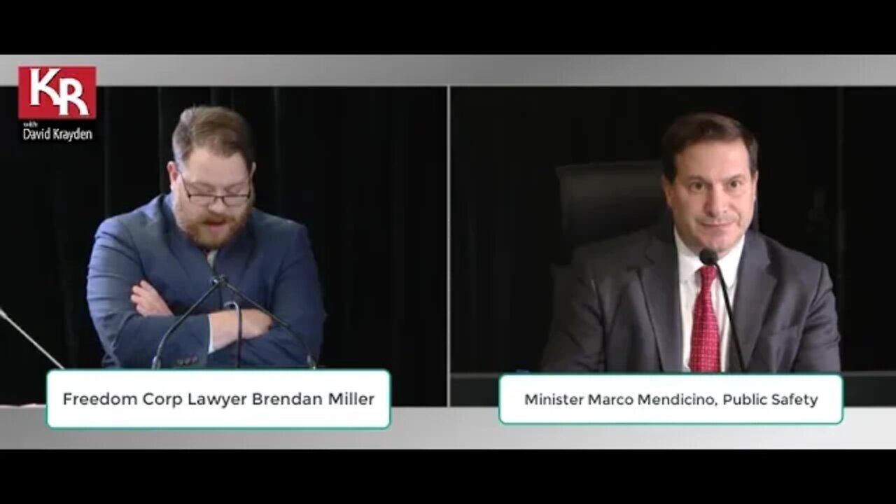 WATCH Brendan Miller grill Canada's Public Safety Minister