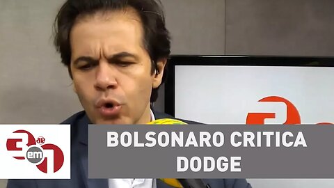 Bolsonaro critica Dodge e diz que quilombolas não fazem nada