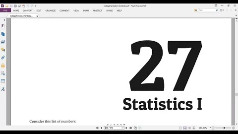 Chapter 27:Part 2 (STATISTICS 1: Q10 up to Q18) , #Panda #SAT #EST Exercise 2nd Edition