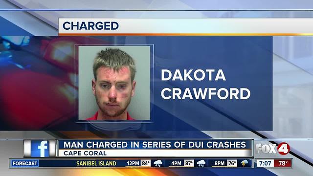 Cape Coral Man Charged in Series of DUI Crashes