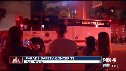 Parade safety concerns