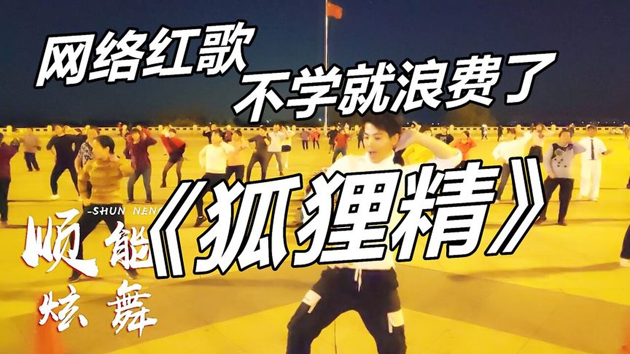 全民健身廣場舞《dj我不是狐狸精》簡單步子舞，適合零基礎學跳【順能炫舞團】