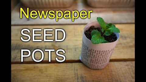 Seed Pots from Newspaper - How To