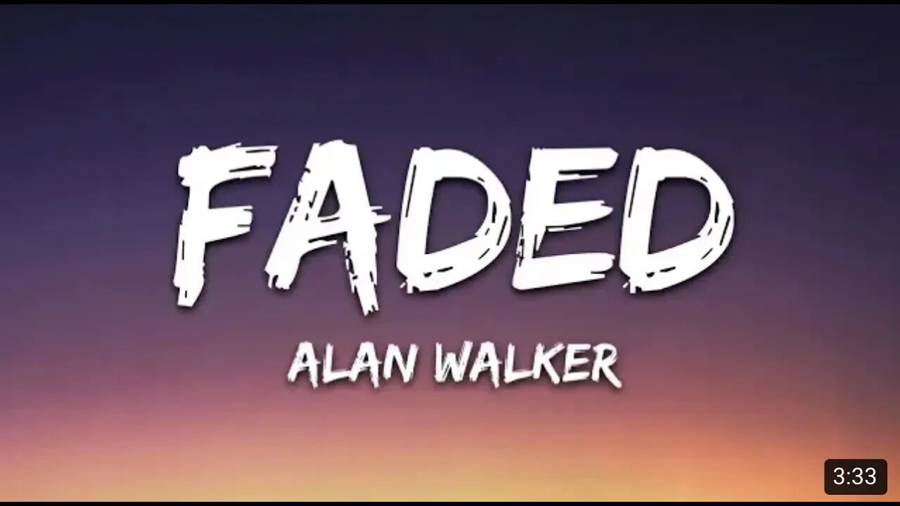 Alan Walker Faded Lyrics | Super Cinema