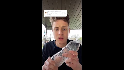 How to drink water fast