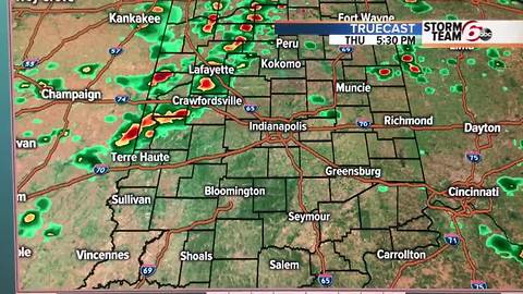 Scattered storms through tomorrow morning