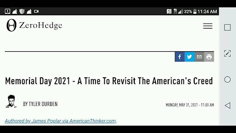 The American Creed...