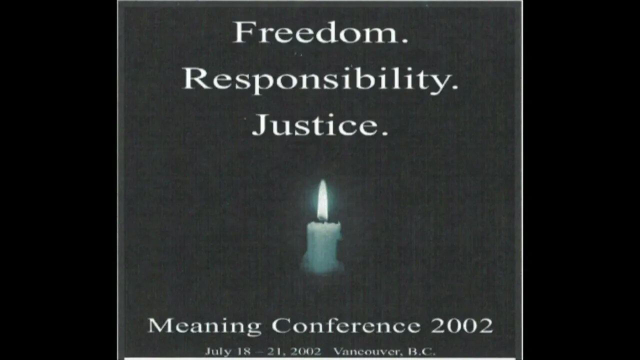 Symposium on Forgiveness | S1P2 | Meaning Conference 2002