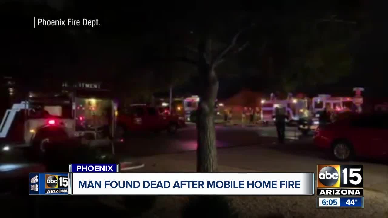 FD: Man dies in mobile home fire near 35th Avenue/Bell Road