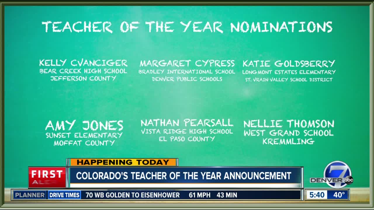 Teacher of the Year announcement today