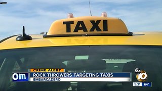 Rock throwers targeting taxis