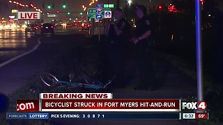 Bicyclist struck in Fort Myers hit and run Monday morning