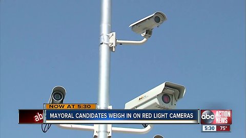 Campaign promise by Tampa mayoral candidate would ban red light cameras in the city