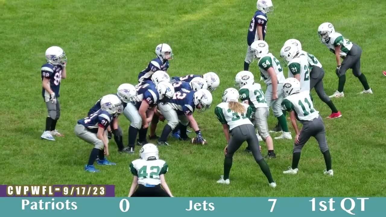 CVPWFL Patriots Vs Jets 9/17/23