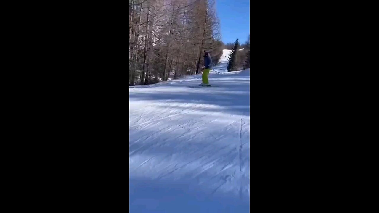 Skiing crash